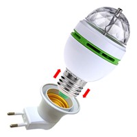 Portable multi LED bulb Mini Laser Projector DJ Disco Stage Light Xmas Party Lighting Show with E27 to EU Plug Adapter