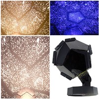 Hot Warm/White/Blue Colors Romantic Astro Star Sky Lamp Laser Projector Cosmos Night Light Lamp USB Rechargeable PET+ABS Light