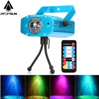 1pcs Mini LED Laser Stage Light Pointer Disco Club Bar Party Pattern Lighting Projector Show Remote Laser Projector Stage Lights