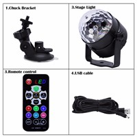 Muliti Colors Sound Activated Led Stage Lighting effect Disco Ball Strobe Disco Lights 4W Dj Clube Lamp christmas Light 4M USB