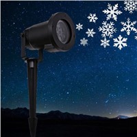 Outdoor Waterproof Garden Tree Moving Snow Laser Projector Snowflake LED Stage Light Christmas Lights