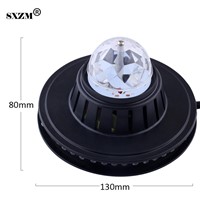 SXZM 3W Multi LED Portable Stage DJ Light Auto Rotating Bulb with EU plug for Home Party Bar Club Holiday Show changing Color