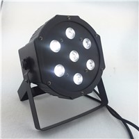 7x12w led Par lights  RGBW 4in1 flat par led dmx512  disco lights professional stage dj equipment Russia or China fast shipping