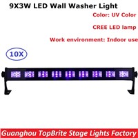 High Power 9X3W Led Bar Black Light UV Purple LED Wall Washer Lamp Landscape Wash Wall Lights For Party Wedding Entertainments