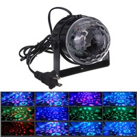 IR Remote RGB LED Crystal Magic Rotating Ball Stage Light Colorful ktv DJ light disco light Party Effect Light EU/US/UK plug