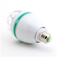 LumiParty 3W E27 RGB Colorful LED Lamp Magic Bulbs Auto Rotating Stage Light DJ Disco Club Party PUB LED Bulb AC 85-265V