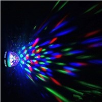 Aimbinet Mini RGB Full Color Rotating LED Lamp Stage Light Torch 3W with E27 Base For Disco DJ Stage Party KTV Bars Club