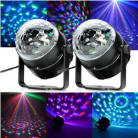 Auto Sound Control Magic Crystal Stage Lights Rotating Ball Effect RGB LED Light for KTV Xmas Party Wedding Show Club Disco DJ