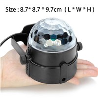 ZINUO Voice Control RGB LED Stage Lamps Crystal Magic Ball Laser Projector Stage Effect Light Party Disco Club DJ Light DMX