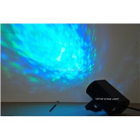 Freeshipping Remote 19W RGB Water Wave Moving Effect Led Ripple Light Alloy Body US/EU Power Plug Disco Party Club Floor Light