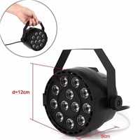 Portable LED 12W RGBW Mini stage Lighting 8CH DMX-512 12 LED Stage Light Laser Projector Lights for Disco Party Club DJ DA