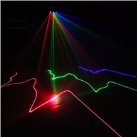 AUCD DMX 3 Lens RGB Full Color Beam Optical Network Laser Light Home Party DJ KTV Projector Stage Lighting A-X3