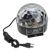 Stylish 20W DMX Voice Activated RGB LED Crystal Magic Ball Laser Light For Disco DJ Party Bar KTV Christmas Show 6 Mix Colors
