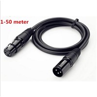 Fast Shipping  1-50m Meta DMX Cable 3.2ft/1m 3-Pin Signal XLR Connection DMX512 Stage Light Cable Wire Male to Female