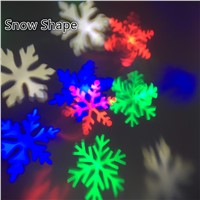 Moving Snow Projector Laser Lamp Stage Light LED Snowflake Heart Club disco Bulb Party 3 Modes Christmas Holiday Landscape Light