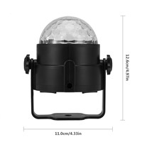 AGM 3W RGB Stage Lighting LED Ball Disco DJ Club Light Party Strobe Effect Lights Lamp Sound Activated Strobe Effects Colorful