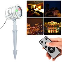 Dropshipping Stage effect Laser Light Starry Sky Star+Christmas Pattern RF Remote Control Waterproof Laser Lamp Home Festival