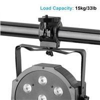 TSSS 5 Pack Load 33lb / 15kg Stage Light Truss Clamps for DJ Lights Par Light Plastic Clamp Fit 3 Size Pipe Diameter: 25mm 36mm