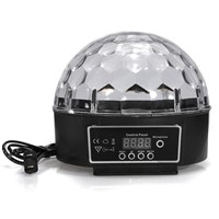LumiParty Colour Changing 27W Creative LED Stage Laser Lamp Crystal Ball Light Club Disco DJ Party Bar Sound Sensor Decoration