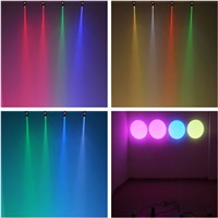 AUCD Mini 10W RGBW 4 in 1 LED Pinspot Spotlight Disco Store DMX Beam DJ Party Show Projector Wedding Stage Lighting LE-M512