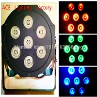 6pcs/lot American DJ LED DJ Dimmer Light Stage Uplighting LED SlimPar Tri 7 RGB 9W 3IN1 LED Lamp chandelier christmas lights