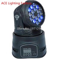 (Pack of 4) 18x3w RGB LED Lamp Mini Led Moving Head Beam Wash Spot Light Dj Disco Club Party Wedding Stage Effect...