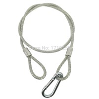 40 pcs/lot Stainless Steel Rope Loading Weight 40kg ,Wire Safety Cables With Looped Ends For Securing Stage Lighting