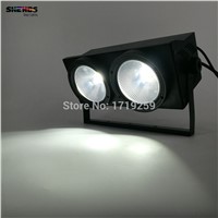 2pc/lot Fast Shipping 2eyes 2x100W LED COB Light DMX Stage Lighting Effect Led Blinder Light SHEHDS Stage Lighting