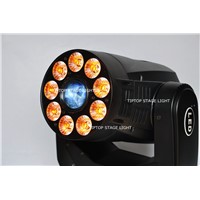 TIPTOP Stage Light TP-L6K2 200W Led Moving Head Light 2IN1 Spot+Wash 1x75W White/9*12W RGBWA UV 6IN1 Tyanshine Color/Gobo Wheel