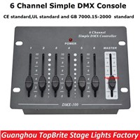 New Arrival 6 Channel Simple DMX Console Stage Lighting Disco Equipments Controller For Led Moving Head Spotlights Dj controller