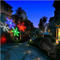 Snowflake Projector lamp Waterproof Outdoor LED Stage Lights Christmas Laser for Home Garden Star Light Holiday Decoration 1pcs