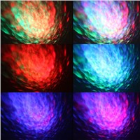 9W 16 Colors RGB LED Water Wave Ripple Effect Stage Lighting Christmas Party Dj Show Pattern Laser Projector Ocean Wave Light