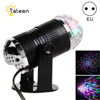 3W DJ Light RGB Color Changing Sound Actived Crystal Magic Mini Disco Ball Led Stage Lights for KTV Xmas Wedding Party Light