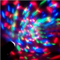 Hot Sale Portable Dj Laser Machines Disco Light Stage Colorful Crystal LED RGB Flashlight Dual Use 3W