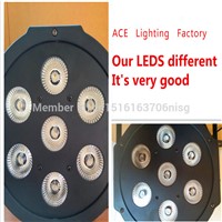 16pcs/lot Free&amp;Fast shipping with a flight case for Wireless remote control flat led par 7x12w rgbw quad stage wash light