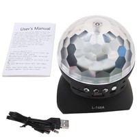 New LED Stage Effect Lights Portable Stereo Mini Bluetooth Speaker Colorful with MP3 Speaker FM for Party KTV Disco DJ