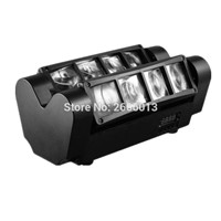 Niugul Portable NEW RGBW LED Moving Head Lights/Mini LED Spider light 8x10W RGBW LED Beam stage Light/LED KTV dj disco lighting