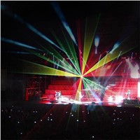 Mini LED Home Stage Lighting Scanner Effect DMX512 200mW RGY Laser Projector With Remote Disco Lights Dj Party Stage Light show