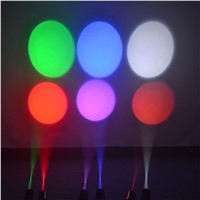 ZjRight 5W Mini LED Pinspot Spotlight Effect Stage Light RGBWYP 6 Color Beam lighting Mirror Balls Bar ktv DJ Disco effect light