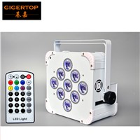 TIPTOP Stage Lighting New 9 x 18W RGBWA UV Battery Wireless Led Par Cans DMX 6/10CH Infrared Controller LED Screen 6in1 Color