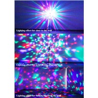 3W E27 Disco Ball Lamp RGB Rotating LED Strobe Party Bulb Stage Lights for Family Birthday Festival Decoration,Remote Control