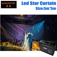 High Quality 5M*5M Led Star Curtain RGB/RGBW LED Star Cloth LED Backdrops for DJ Stage Wedding Backdrops Light Curtains
