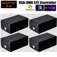 Freeshipping 4XLOT Mini USB DMX HD512 Box DMX USB PRO, Madrix Compatible, 512 Channels Stage Lighting Controller Freestyler 3D