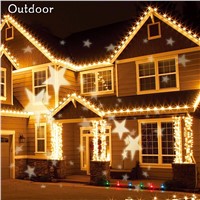 Waterproof Star Laser Projector Lamps Snowflake LED Stage Light For Christmas Party Landscape Lights Garden Lamp Outdoor Home