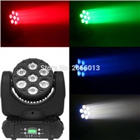 4pcs/lot 7x12W led moving head beam light RGBW 4in1 dmx512 control moving wash light /led spotlights professional dj equipments