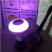 RGB LED Wireless Bluetooth Speaker Bulb With 24 Keys Remote Control Lamp Music Playing Smart Energy Saving Light ALI88