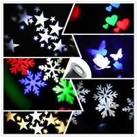Thrisdar Snowflakes Outdoor Christmas Laser Projector Light Sky Star Led Spotlight Landscape Laser light Wedding Party Light