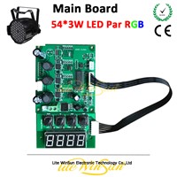 Litewinsune 1PCS Free Ship Main Board with Display for LED Par Stage Lighting 3Watt RGB RGBW LED Color