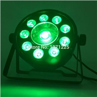 Promotional Packaging Wireless Remote Control LED Fat Par 9X10W+1X30W RGB 3IN1 Stage DJ Light DMX512 Bars Party Night Lamp