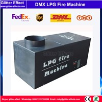 DMX 512 Rectangle shpae LPG flame projector Stage performance show Special Effect spray fire machine for nigh club